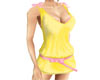 Yellow Pink Club Dress