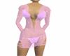 hot pink Fishnet dress