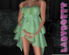 light green ruffle dress