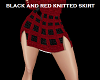 Black/Red Knitted Skirt