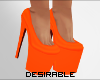 D| Orange Heels