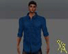 X♡A Autumn Shirt Blue