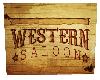 Western Saloon Sign/Rug