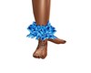 X*-Flowers ankle blue