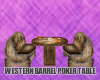 LX BARREL POKER TABLE
