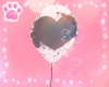 {c} white heart balloon