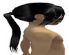 Blk hair with ponytail