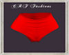 CRF* Red Mini Shorts
