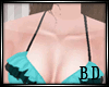 BD BlkTurqu Bikini Top