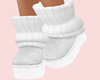 Rose White Boots