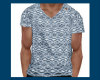 Casual Blue Print Shirt