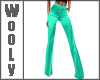 Fitted flares teal