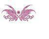 pink tribal butterfly