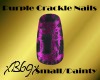 [B69]Purple Crackle Nail