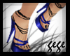 []Strappy Heels Blue
