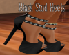 Black Stud Heels