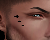 Cheek Bone Spikes Black