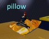 golden blue pillow