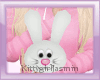 Kids bunny toy pink