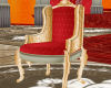 JVD Gold-Red Chair