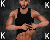 Basketball black tank