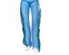 Blue Organza Pants