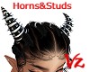 Horns & Studs BW