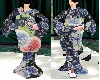 Blue floral Kimono