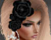 Hair Flower - Black