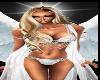 Elegant FLying Angels Models Pretty White Gown Halo BLond Realis