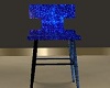 Blue and Black Stool 1