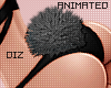 !!D Bunny Tail Grey