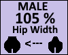 Hip Scaler 105% Male