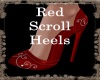 Red Scrolls Heels