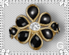 G l Black Flower Bracele