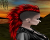Punk red hair