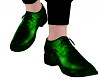 Bottle Green Suit Shoes