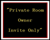 Private Room Sign