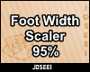 Foot Width Scaler 95%