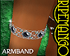(RM)Onyx SilverArmband R