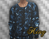 Blue Flowers Sweater