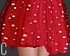 Starry skirt red