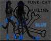 Punk-cat BLUE fur