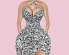 Silver sequin dress