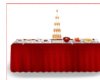 Red Bday Buffet Table