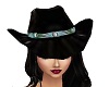 Black Rose Cowgirl Hat