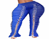 blue laceup Pants