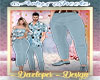 AS* Blue Couple Pants M