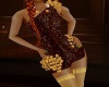 Easter choco gold dress