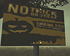 NO Trick or Treat Sign